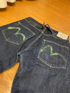 エヴィス EVISU デニムジーンズ　シンチパック　ダブルニー　No.2 lot.2013 32x35