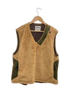 COMFY OUTDOOR GARMENT◆SOLID VEST/ソリッド/フリースベスト/XL/ポリエステル/ブラウン/CMF2102-J20C