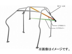 オクヤマ ロールバー 723 329 0 スチール ダッシュボード逃げ 8P No.10 2名 ミツビシ ランサーEvo X CZ4A 4ドア ノーマルルーフ