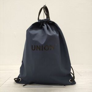 UNION Drawstring Backpack ナップサック 巾着バッグ ネイビー ユニオン 4-1008G 244099