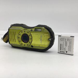 RICHO リコー WG-4 デジタル カメラ イエロー カラー 防水 耐衝撃 バッテリー付属 動作未確認