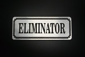 E-42-2 ELIMINATOR 銀/黒 オリジナル ステッカー エリミネーター750 900 フェンダーレス 外装 タンク サイドカバー スクリーン