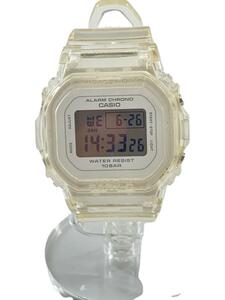 CASIO◆クォーツ腕時計_BABY-G/デジタル/-/WHT/CLR