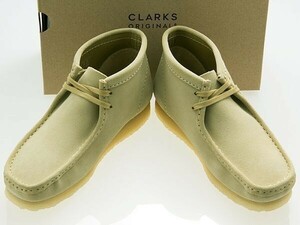 新品/CLARKS/クラークス/WALLABEE BOOT/ワラビー ブーツ/MAPLE SUEDE/メープル スエード/26155516/UK7（内寸25.0/外寸26.0）