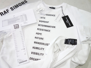 新品 国内 正規品 ラフシモンズ アーカイブ リダックス 02ss パッチワーク スウェット 白 ホワイト XL RAF SIMONS ARCHIVE REDUX Sweat 秋