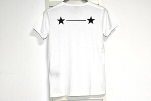 ANN demeulemeester アンドゥムルメステール UNICOTTON ユニコットン ブラックスター バックプリント メンズ Tシャツ 白 XXS 未着用