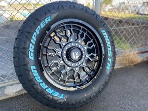 LEXXEL PreDator 18インチ 150系プラド TZ-G ハイラックス ブラックラリー タイヤホイールセット MONSTA TERRAINGRIPPER 265/60R18