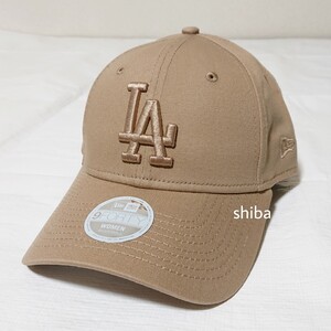 NEW ERA ニューエラ 正規品 レディース 9FORTY キャップ 帽子 LA ドジャース ライト ブラウン 茶色 大谷