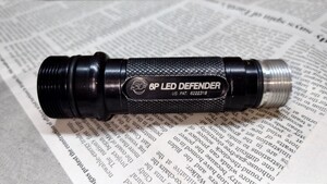 【中古】SUREFIRE 6PDL 6P LED DEFENDER刻印　 2セル6V純正ボディ BK 旧ロゴ シュアファイア