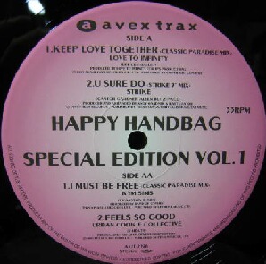 ②$ HAPPY HANDBAG SPECIAL EDITION VOL.1 (AVJT-2326) LOVE TO INFINITY * STRIKE / U SURE DO * KYM SIMS * URBAN COOKIE Y107-1723-28