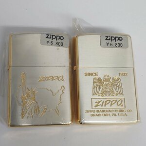 【86】希少 ZIPPO ジッポー 2個セット 1998年 自由の女神 イーグル 着火動作未確認品 ヴィンテージ コレクター必見品