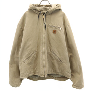 カーハート アクティブ ジャケット 2XL ベージュ Carhartt 裏ボア ビックサイズ メンズ