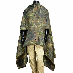 ドイツ軍放出品 テントシート 軍幕 Flecktarn フレクター迷彩 [ 並下品 ] 軍幕テント パップテント