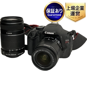 Canon デジタル一眼レフカメラ EOS kiss X5 ダブルズームキット 18-55mm 55-250mm キヤノン カメラ 中古 T9007399