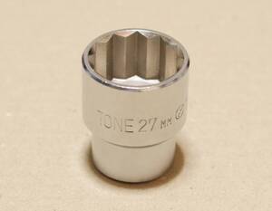 TONE 27 mm 差込角 12.7 mm 1/2 inch 12角 ソケット 検) トネ 4D-27 1-1/16 KTC B4-27W koken コーケン ミトロイ MITOLOY 北海道 札幌