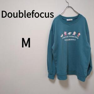 Doublefocus（Ｍ）プリントスウェット＊クレヨンしんちゃん×シナモロール