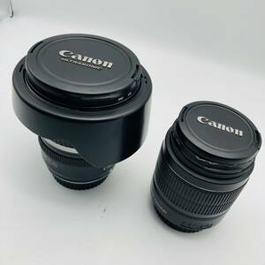 52S【中古ジャンク品】キャノンレンズ 18-55mm/10-22mm セット ※動作未確認