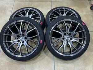 ■Rays レイズ HOMURA 2X7 ホムラ 225/40R19 5穴 PCD114.3 8.5J +38 2020年 ATR SPORT ラジアルタイヤ■