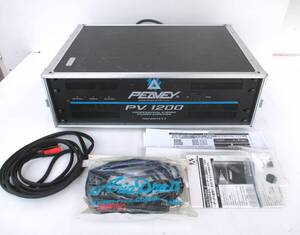 PEAVEY ピーヴィー PV1200 パワーアンプ/アンプ 付属品セット 通電のみ確認済みです☆PROFESSIONAL STEREO POWER AMPLIFIER