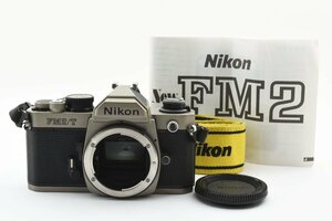 ◇◆ 完動美品 ニコン Nikon New FM2/T チタン 一眼レフ 35mm フィルムカメラ ボディ ボデー ストラップ付 動作確認済 9670 ◆◇