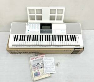 LK-516 CASIO 光ナビゲーションキーボード ＡCコード付 2019年製 動作確認済み ホワイト 送料無料（0-0.WN-1）G-24 MH