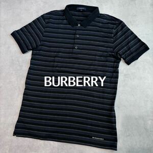 BURBERRY バーバリー　半袖ポロシャツ ポロシャツ　トップス　シャツ　ボーダー　メンズ　M ボーダーTシャツ 