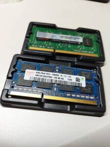 DDR3 4GB 2個セット(計8GB）USED