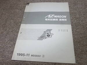 Z★ マツダ　AZ-ワゴン　CY21S CZ21S　電気配線図 追補版　1995-11