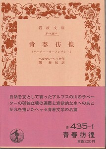 ヘルマン・ヘッセ　青春彷徨　ペーター・カーメンチント　関泰祐訳　岩波文庫　岩波書店　改版