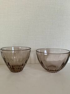 清井千夏子　ガラス　鉢　小鉢　ボウル　ガラスボウル　作家　器　ハンドメイド　食器　ロゼ　パープル　★