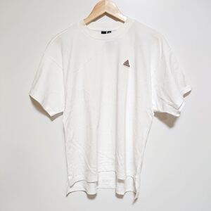 H9959gg adidasアディダス AEROREADY(エアロレディ) サイズM 半袖Tシャツ カットソー ホワイト ロゴ メンズ スポーツ 運動 カジュアル