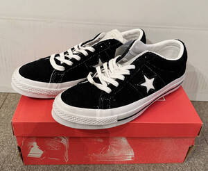 ■CONVERSE 新品 国内未発売 ONE STAR OX BLACK/WHITE/WHITE UK-9 9A-1703-A34 コンバース ワンスター FRAGMENT