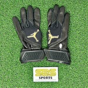 ★USサイズ M（日本Lサイズ）★ ナイキ ジョーダン 野球 バッティング グローブ Jordan Adult Fly Elite Batting Gloves 両手組 ブラック