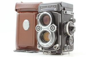 美品★ ローライフレックス Rolleiflex 3.5F Carl Zeiss Planar 75mm f3.5 カールツァイス 2眼レフ 中判 フィルムカメラ ケース付 完動品