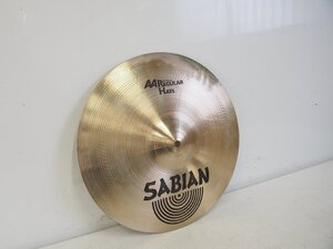 ☆【1T0117-9】 SABIAN セイビアン ハイハットシンバル HATS AA REGULAR 14”/36cm CANADA 現状品