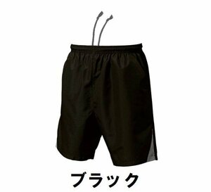 新品 テニス ハーフパンツ 黒 ブラック サイズ110 子供 大人 男性 女性 wundou ウンドウ 1780 送料無料