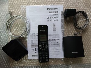 ★Panasonic★パナソニック コードレス電話機 VE-GDL45DL-K★中古美品★