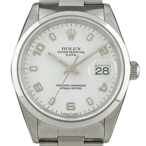 ロレックス ROLEX オイスターパーペチュアル デイト 15200 腕時計 SS 自動巻き ホワイト ボーイズ 【中古】