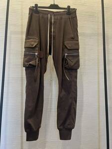 rick owens cargo jog スウェット カーゴパンツ　50 リックオウエンス