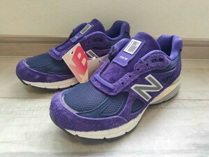 23.5cm 新品 NEW BALANCE ニューバランス U990TB4 紫 パープル PURPLE 990V4 検 990 992 998 アメリカ製 USA製