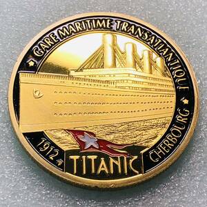 古銭 アメリカ 記念金貨 記念メダル TITANIC 外国金貨 ウズベキスタン 希少品 約29.30g