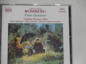 CD１枚　Andreas　Jakob　ROMBERG　Flute　Quintet　No.１～3　