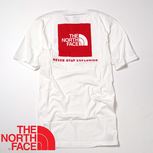 【新品本物 USA購入】THE NORTH FACE ノースフェイス ■ Red Box Logo Tee ■ ホワイトレッド / M ■Tシャツ ボックスロゴ 海外限定