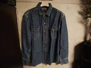 【TENDERLOIN テンダーロイン 】ウエスタンデニムシャツL 「T-SADDLEMAN DENIM SHIRT」日本製 本店限定 名作 人気アイテム サドルマン