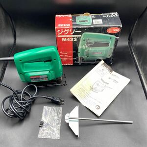 ほぼ未使用　makita マキタ ジグソー M433 電動工具 無段変速ジグソー 電気 100V 電源 切断機 通電確認済