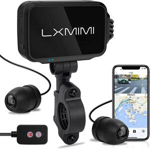 全体防水 オートバイ ドライブレコーダー 前後2台高性能カメラ LXMIMI GPS内蔵 バイク用ドライブレコーダー 1080p フルHD USBケーブル付