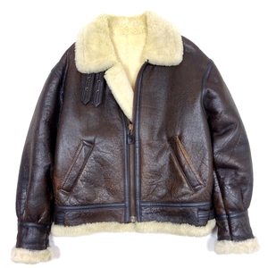 B-3 MOUTON LEATHER FIGHT JACKET B-3 ムートン 羊革 フライトジャケット シープスキン M