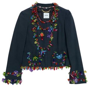 SS2004 MOSCHINO BIJOUX BEADED JACKET モスキーノ ヴィンテージ ビジュー ジャケット