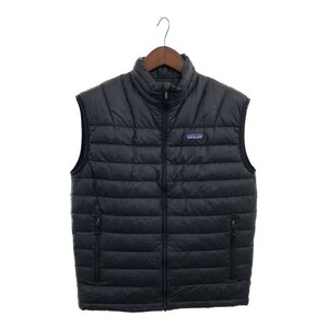 patagonia パタゴニア ダウンセーター ベスト アウター アウトドア 防寒 ブラック (メンズ S) 中古 古着 P6577