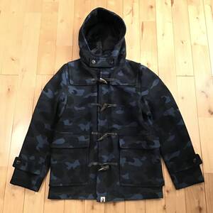 BAPE camo ウール ダッフルコート Mサイズ a bathing ape Duffle coat エイプ ベイプ アベイシングエイプ コート 迷彩 NIGO yi2